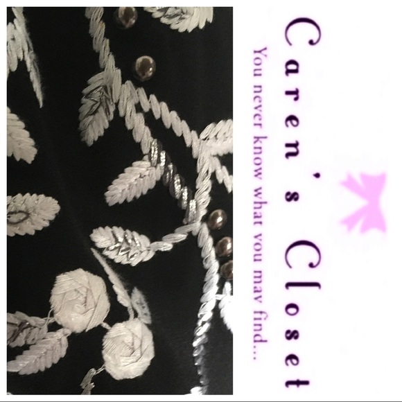 Nanette Lepore Black Embroidered Peasant Dress - Picture 6 of 8